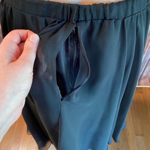 Neiman Marcus vintage black a line full cocktail skirt flowy - Picture 10 of 16